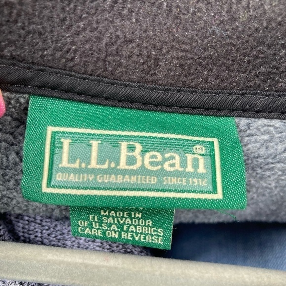 LL Bean Full Zip Fleece Jacket Gray Men’s XL - Picture 7 of 9